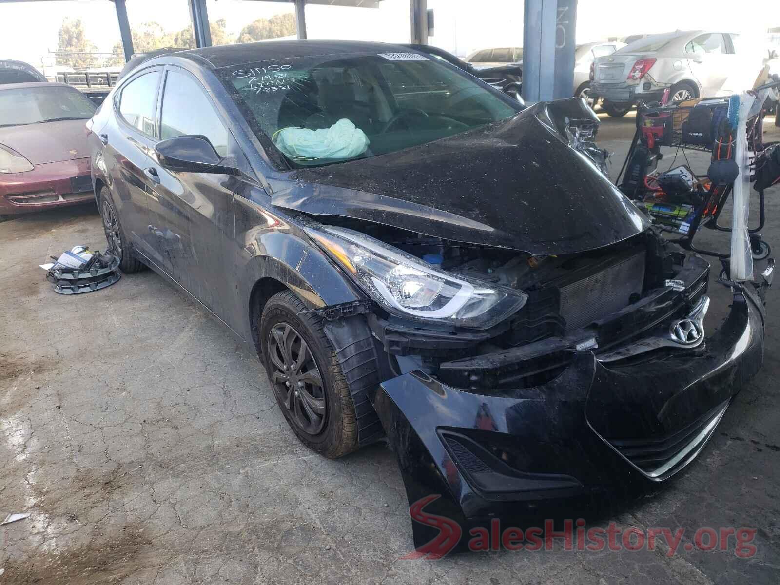 5NPDH4AEXGH711715 2016 HYUNDAI ELANTRA