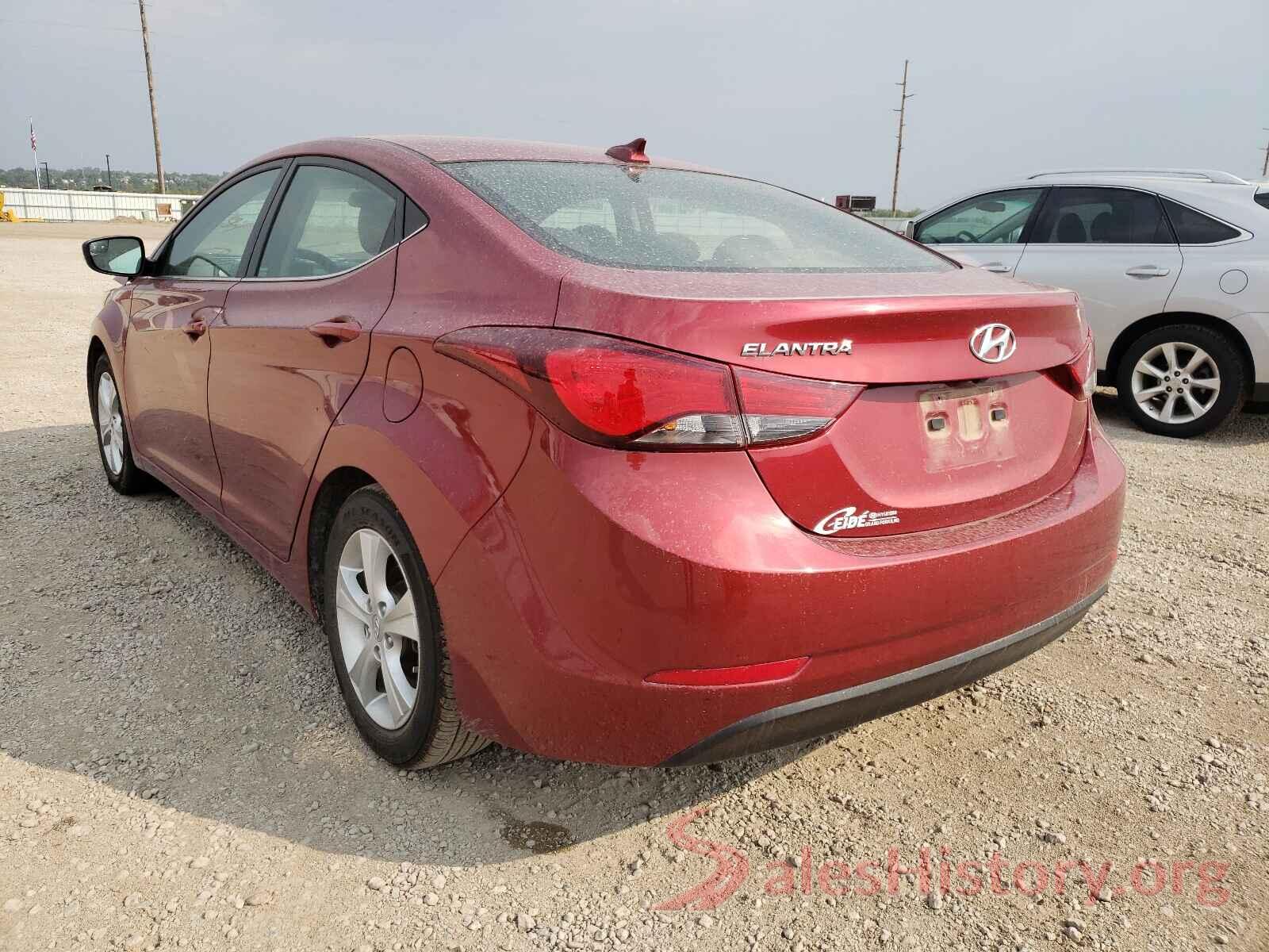 5NPDH4AE4GH764829 2016 HYUNDAI ELANTRA