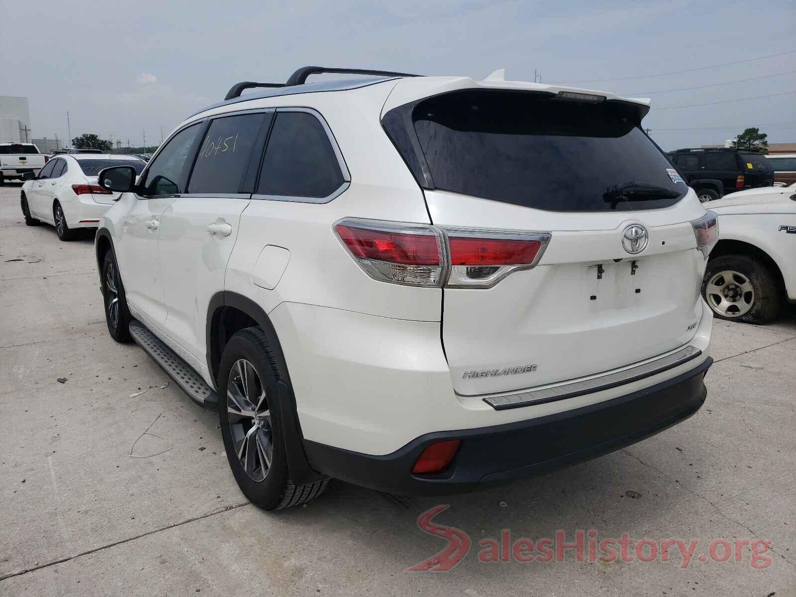 5TDKKRFH4GS186413 2016 TOYOTA HIGHLANDER