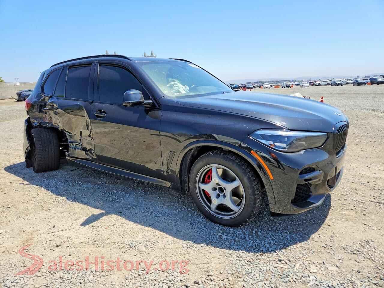 2022 BMW X5 VIN 5UXCR4C0XN9L94517, rear 3/4 view