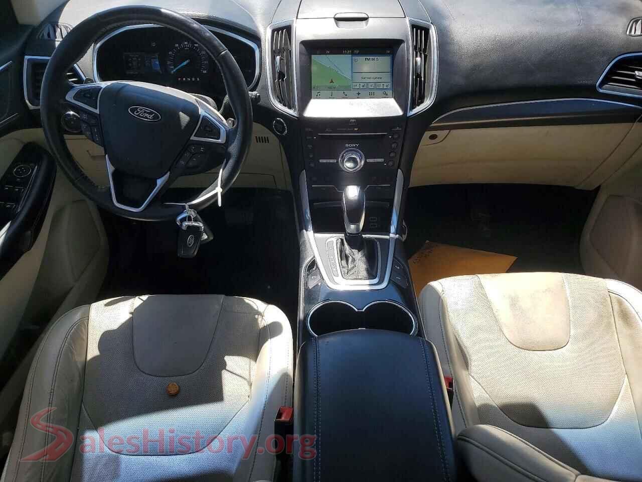 2017 FORD EDGE VIN 2FMPK4K86HBC21742, interior dashboard