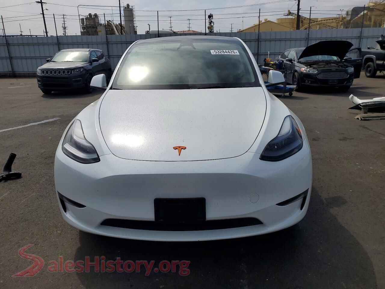 2025 TESLA MODEL Y VIN 7SAYGDED9SF282468, rear view