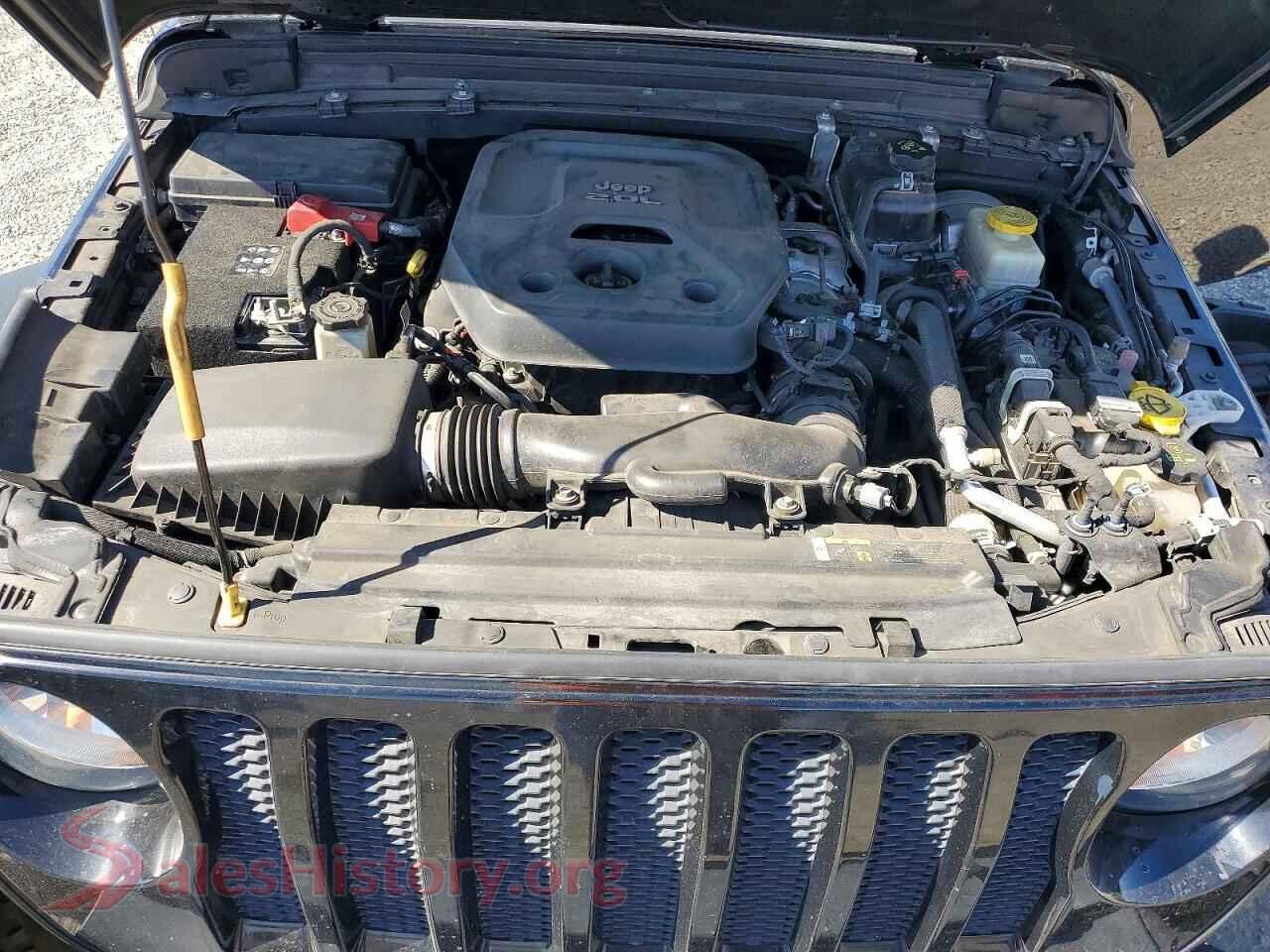 2019 JEEP WRANGLER VIN 1C4HJXDN5KW563740, VIN plate