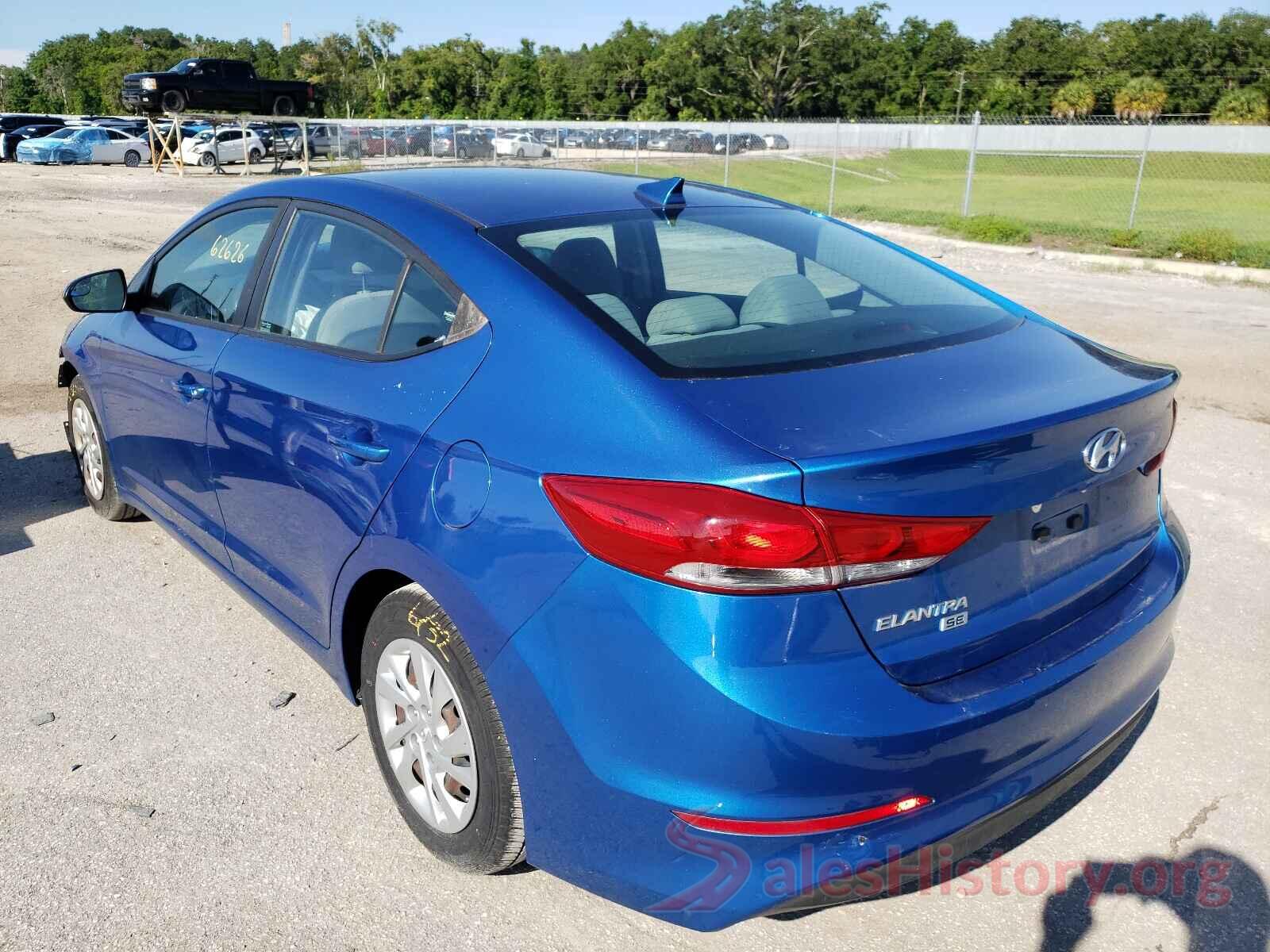 5NPD74LF4HH171840 2017 HYUNDAI ELANTRA