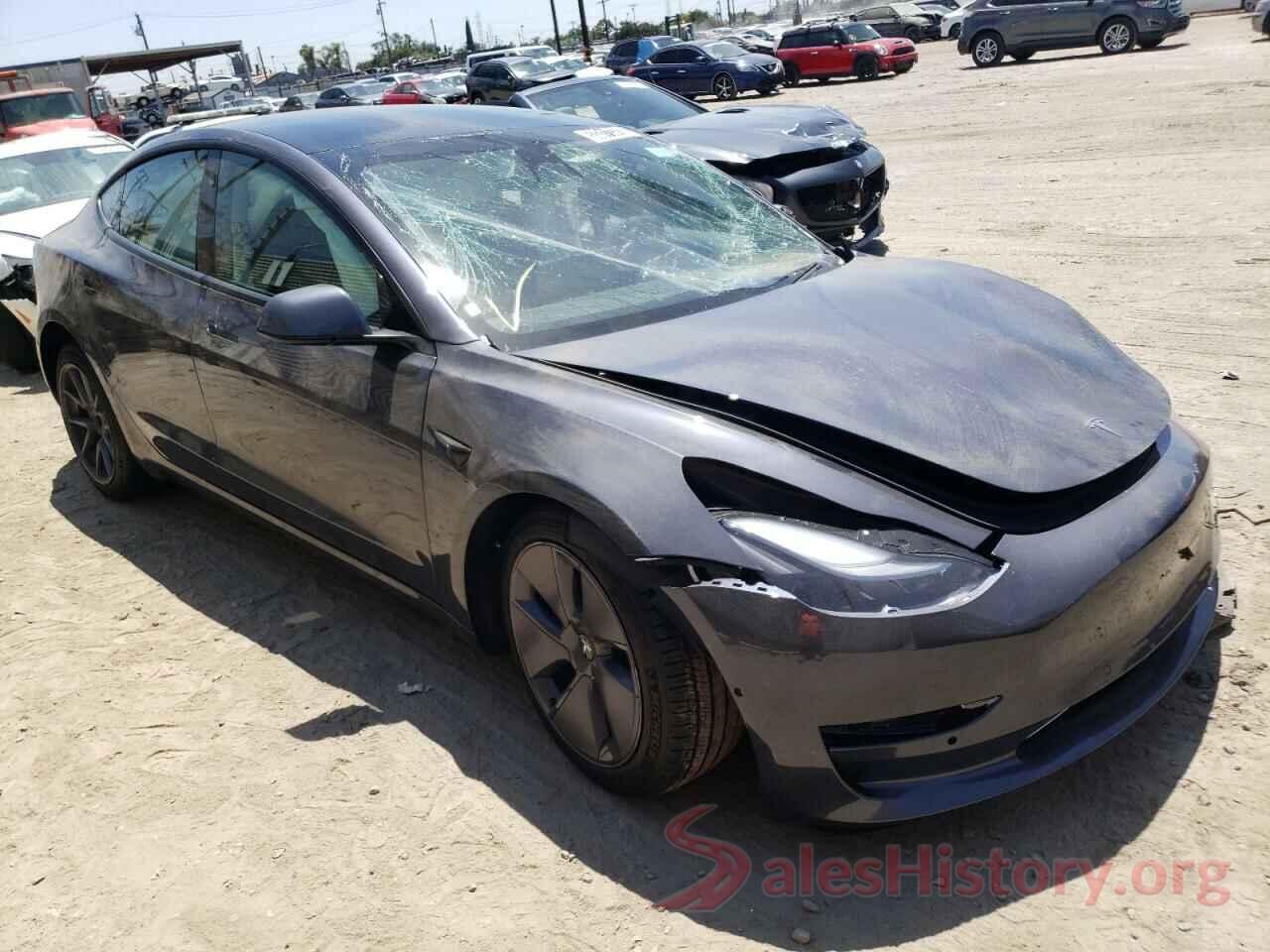 5YJ3E1EBXNF192213 2022 TESLA MODEL 3