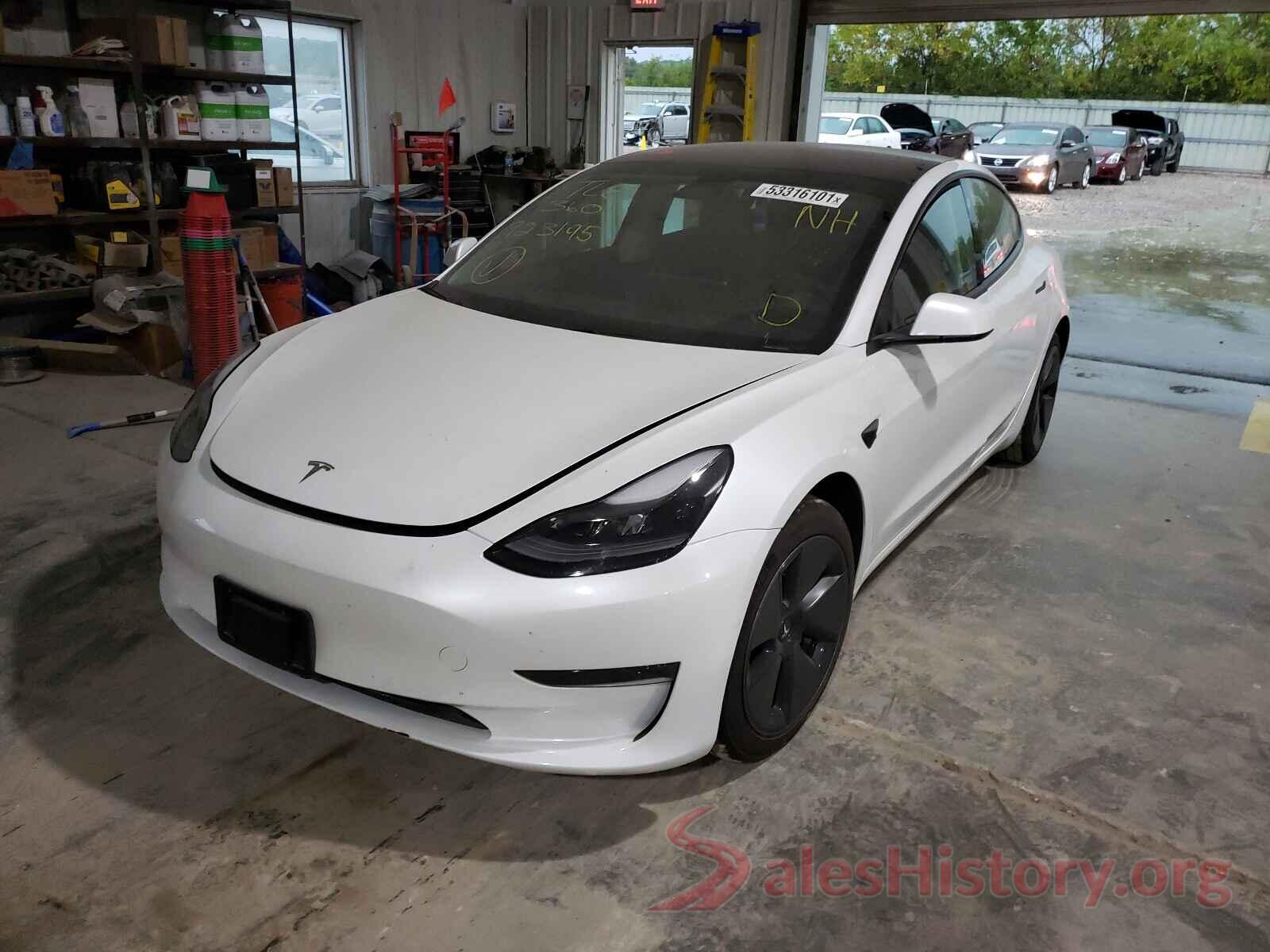 5YJ3E1EA1MF923195 2021 TESLA MODEL 3