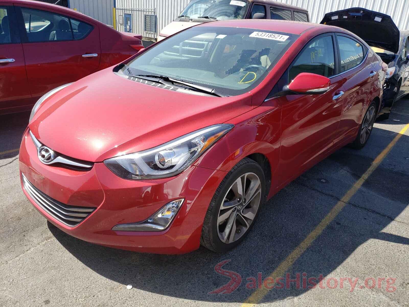 KMHDH4AE4GU597129 2016 HYUNDAI ELANTRA