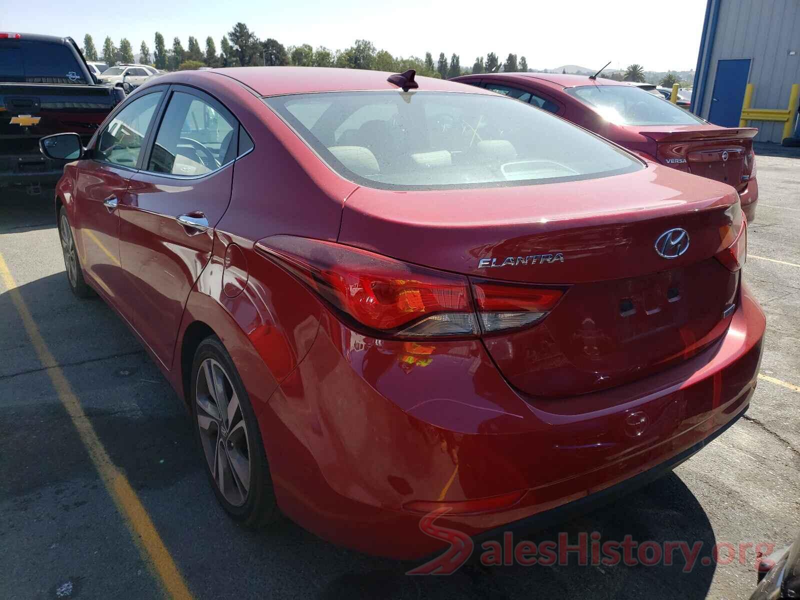 KMHDH4AE4GU597129 2016 HYUNDAI ELANTRA