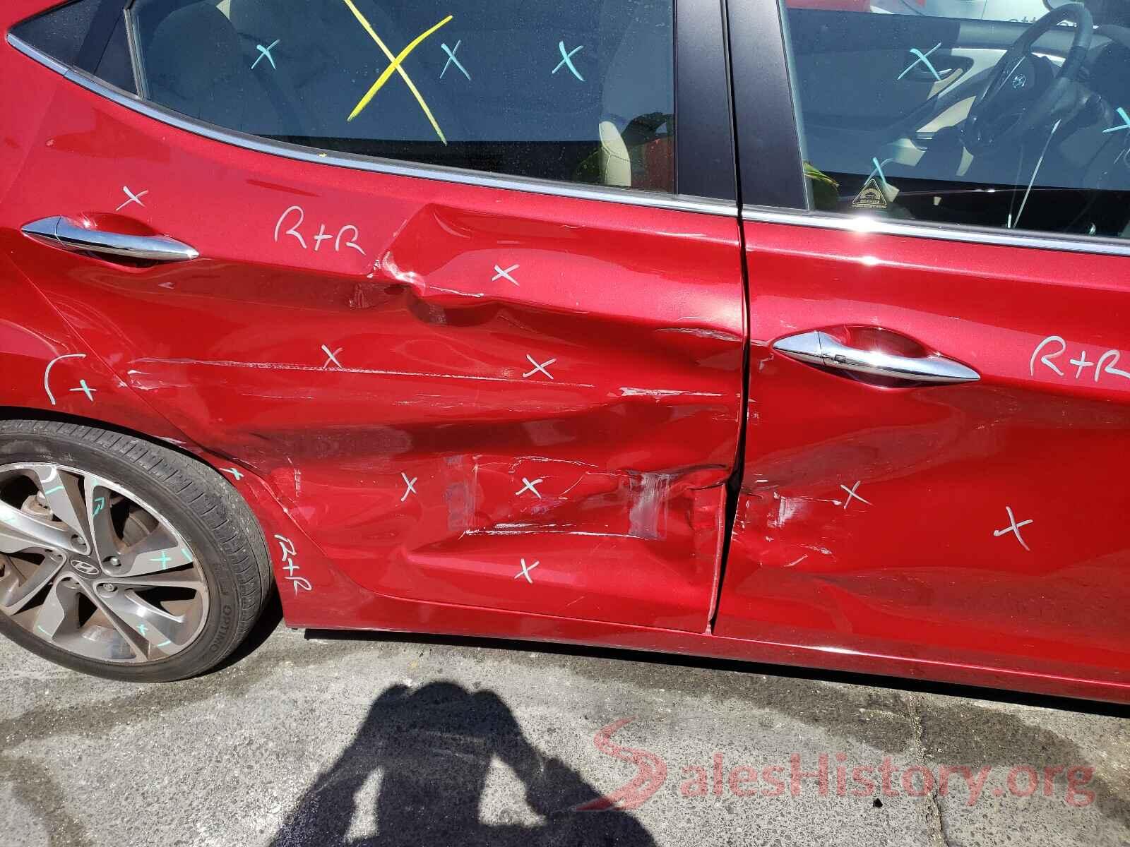 KMHDH4AE4GU597129 2016 HYUNDAI ELANTRA