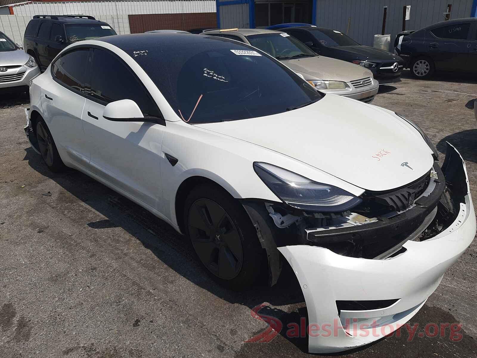 5YJ3E1EA9MF867801 2021 TESLA MODEL 3