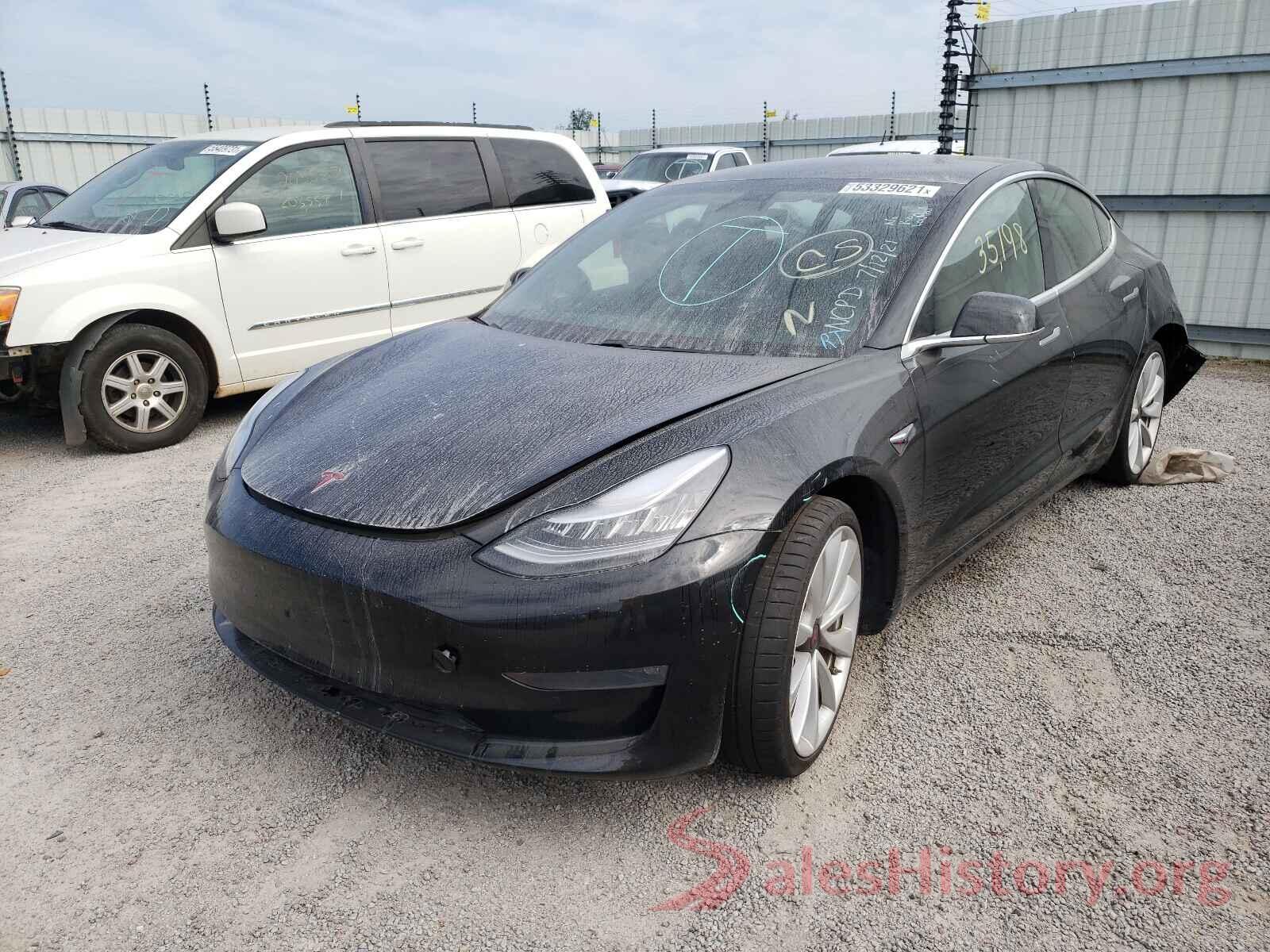 5YJ3E1EB1KF237325 2019 TESLA MODEL 3