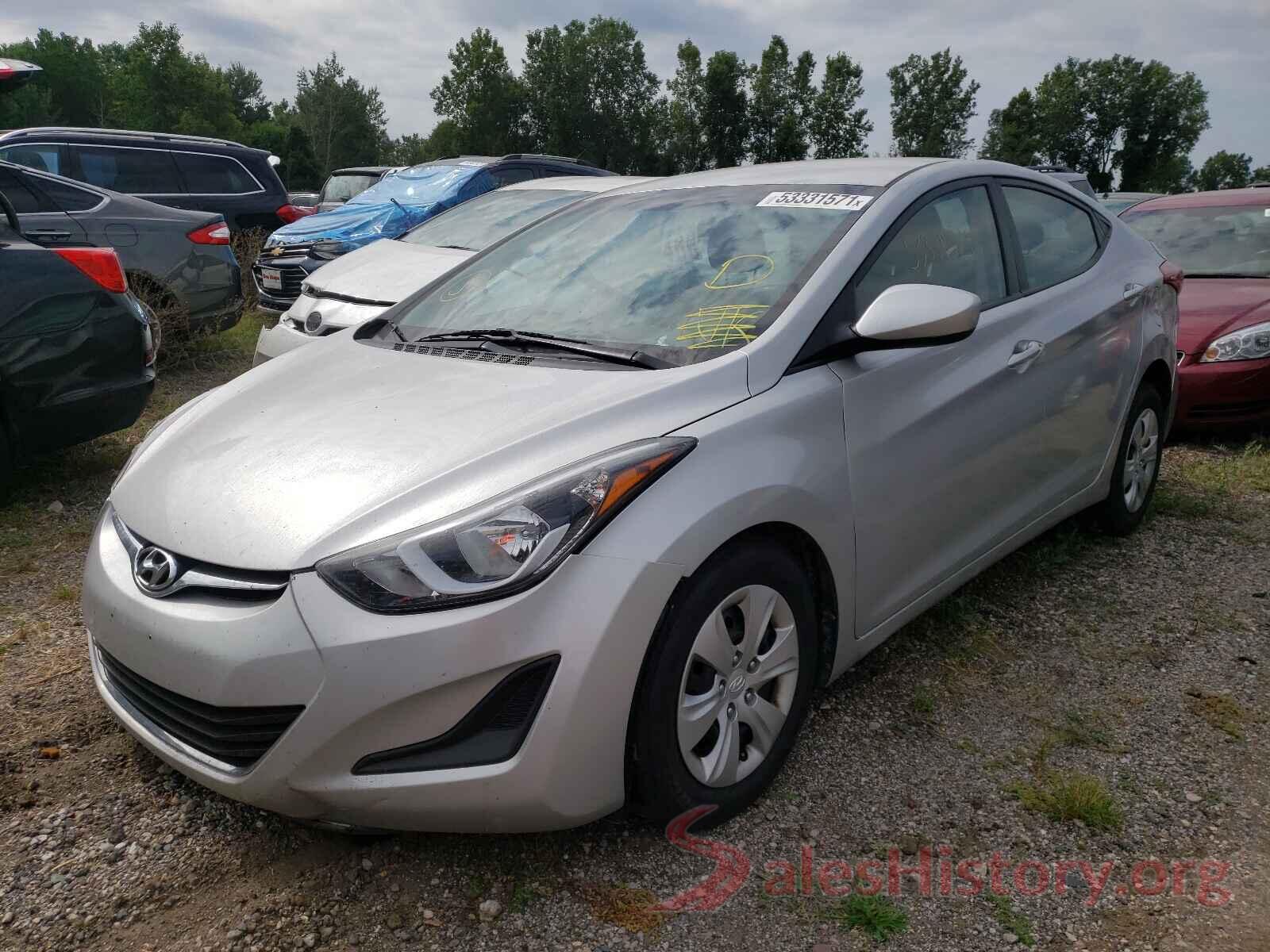 5NPDH4AE4GH751935 2016 HYUNDAI ELANTRA