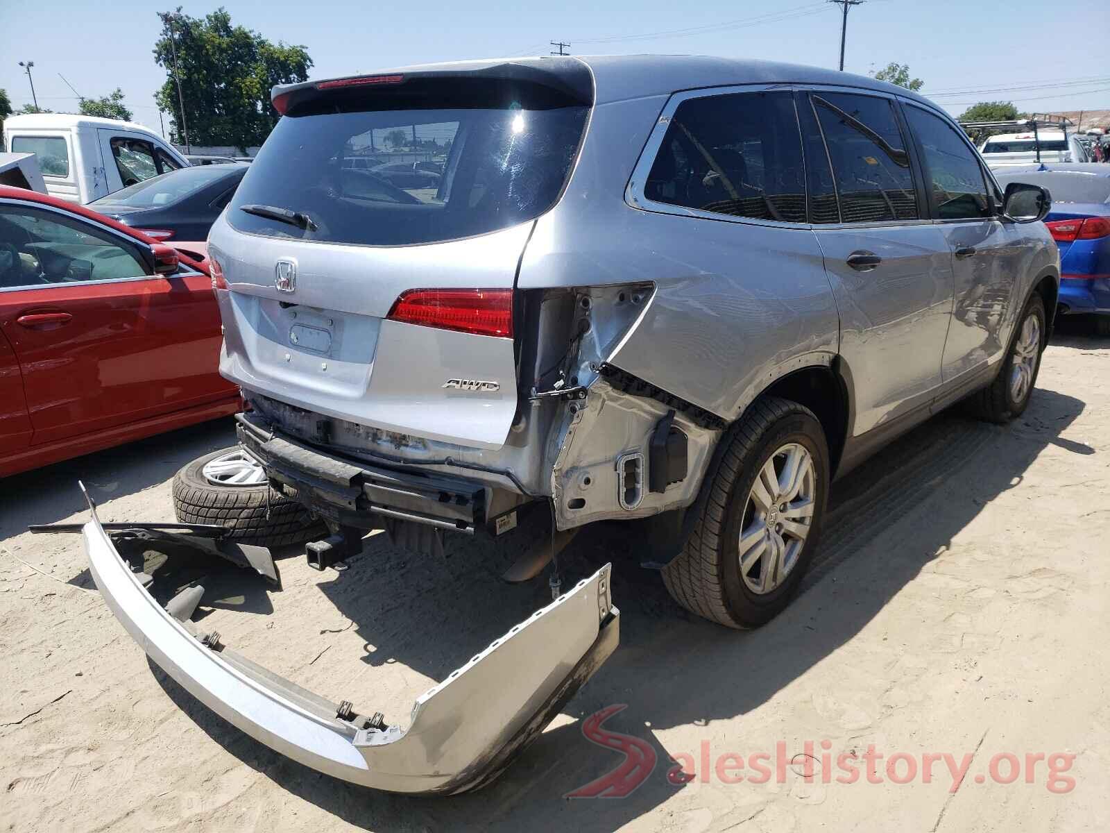 5FNYF6H13HB070025 2017 HONDA PILOT