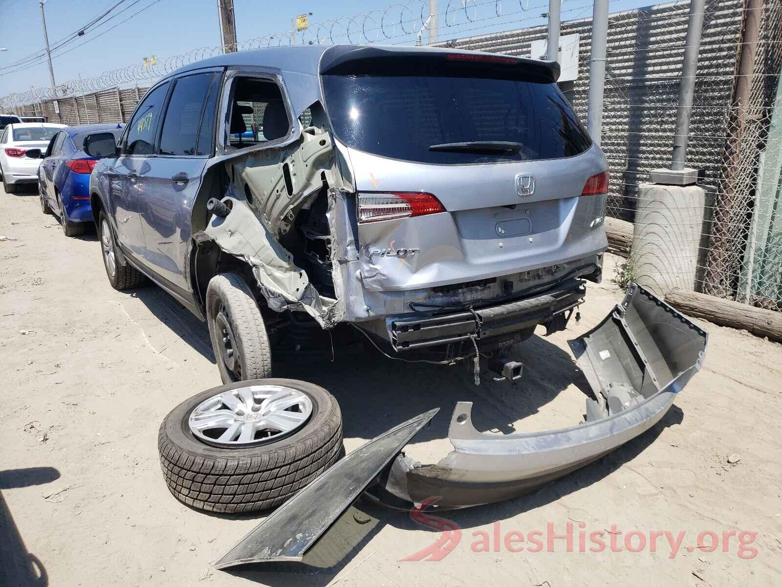 5FNYF6H13HB070025 2017 HONDA PILOT