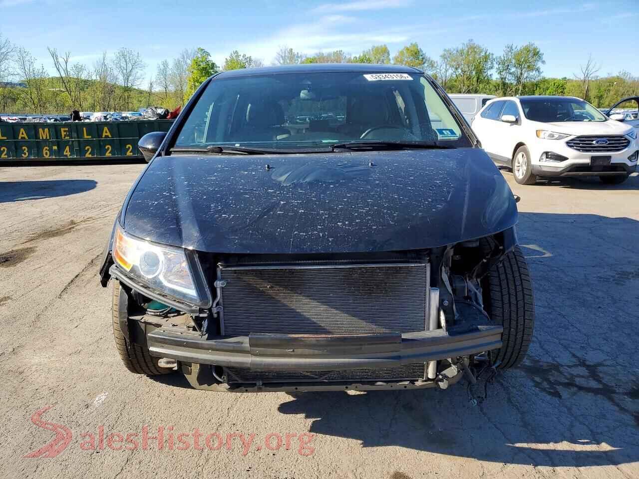 2017 HONDA ODYSSEY VIN 5FNRL5H64HB024514, rear view
