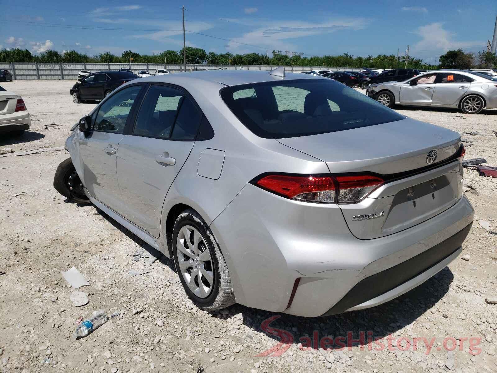 5YFEPRAE7LP075420 2020 TOYOTA COROLLA