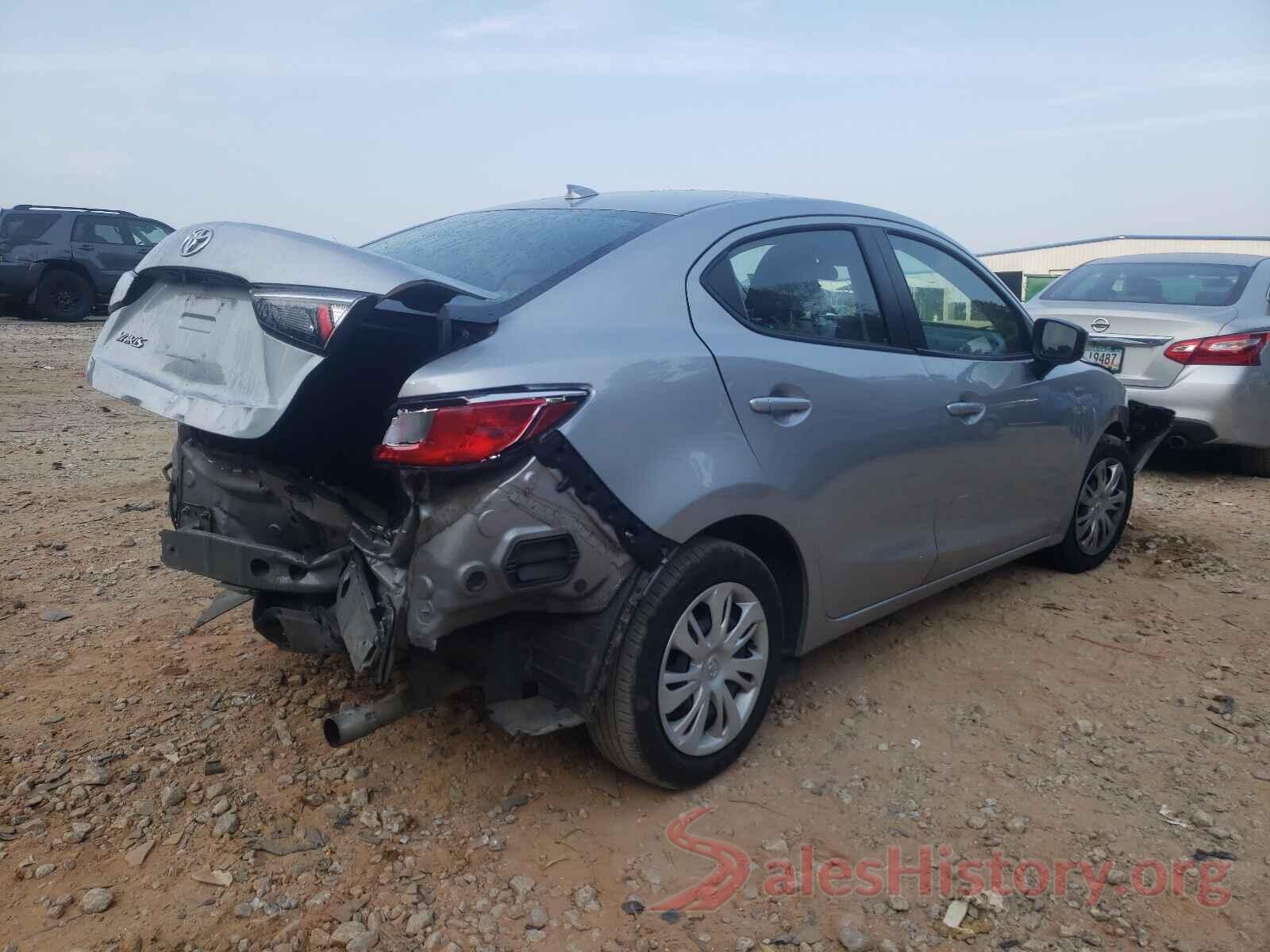 3MYDLBYV1KY525020 2019 TOYOTA YARIS