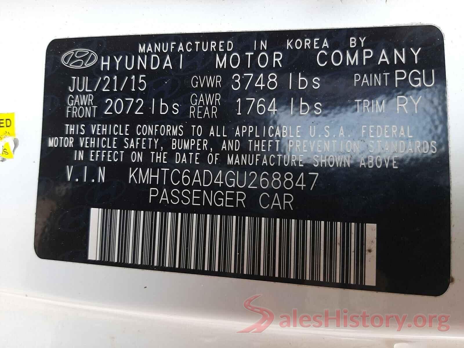 KMHTC6AD4GU268847 2016 HYUNDAI VELOSTER