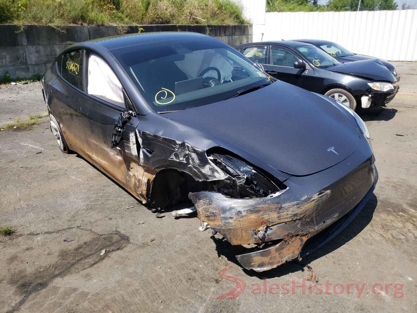 5YJYGDEE6MF199489 2021 TESLA MODEL Y