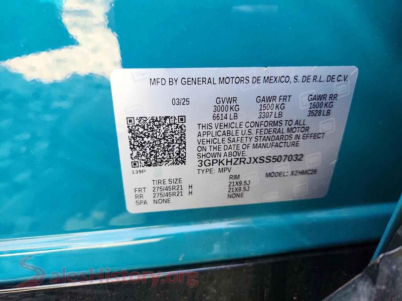 2025 HONDA ALL OTHER VIN 3GPKHZRJXSS507032, damage close-up