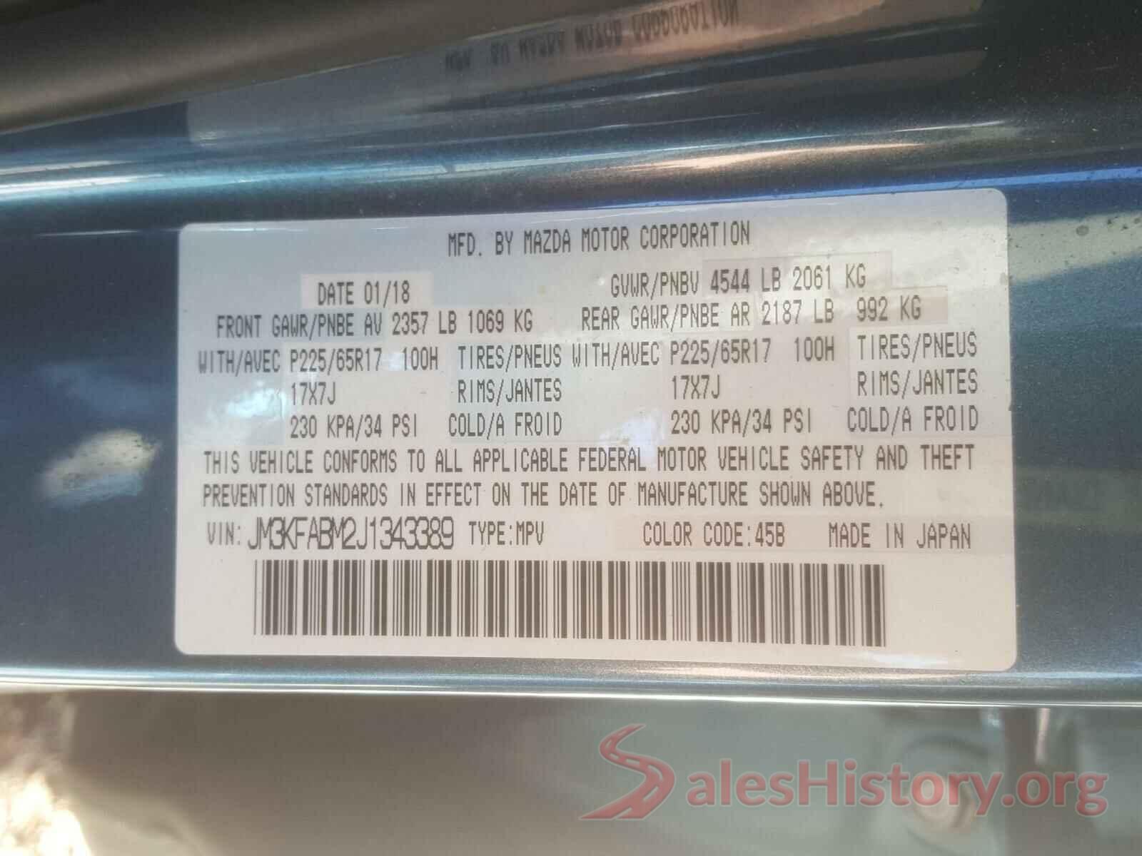 JM3KFABM2J1343389 2018 MAZDA CX-5