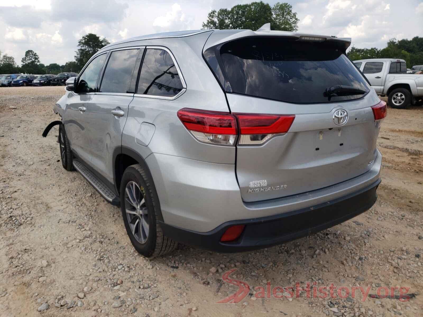 5TDKZRFH8KS567119 2019 TOYOTA HIGHLANDER