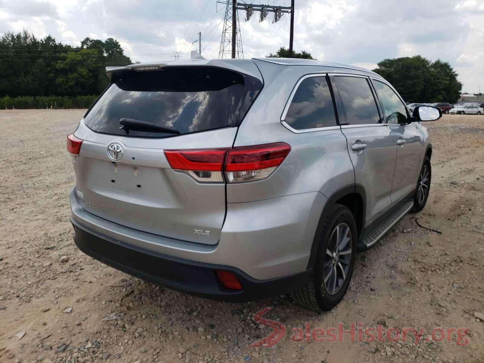 5TDKZRFH8KS567119 2019 TOYOTA HIGHLANDER