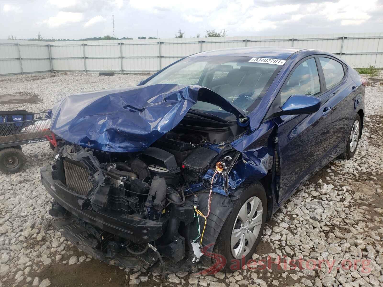 5NPDH4AE7GH718976 2016 HYUNDAI ELANTRA