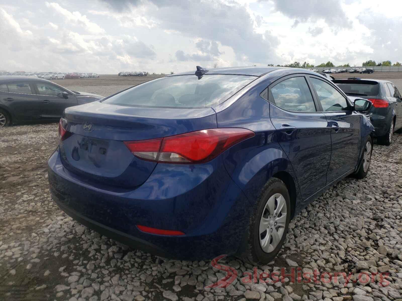 5NPDH4AE7GH718976 2016 HYUNDAI ELANTRA