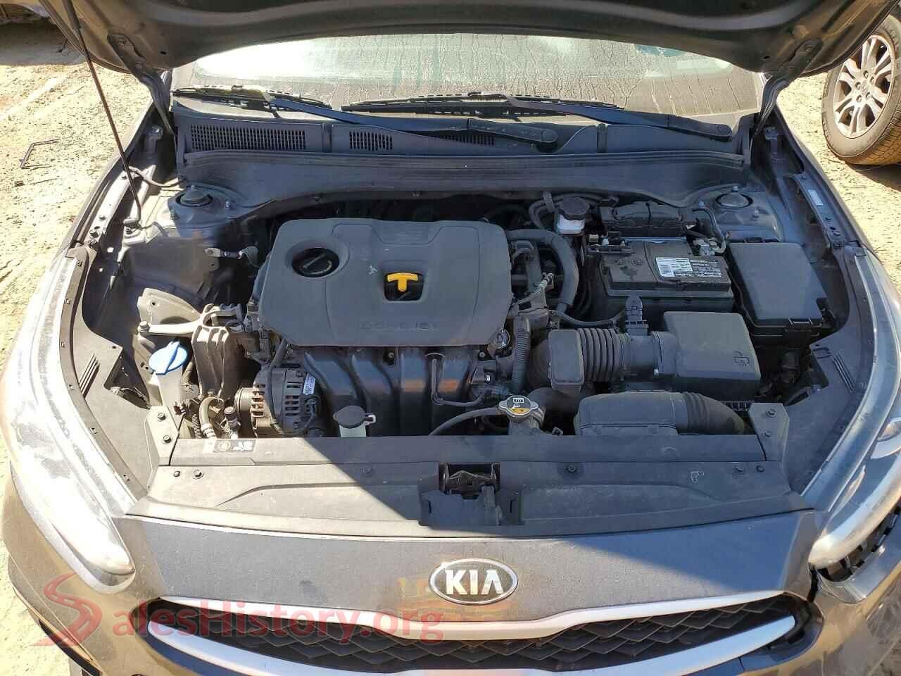 2021 KIA FORTE VIN 3KPF24AD6ME387485, VIN plate