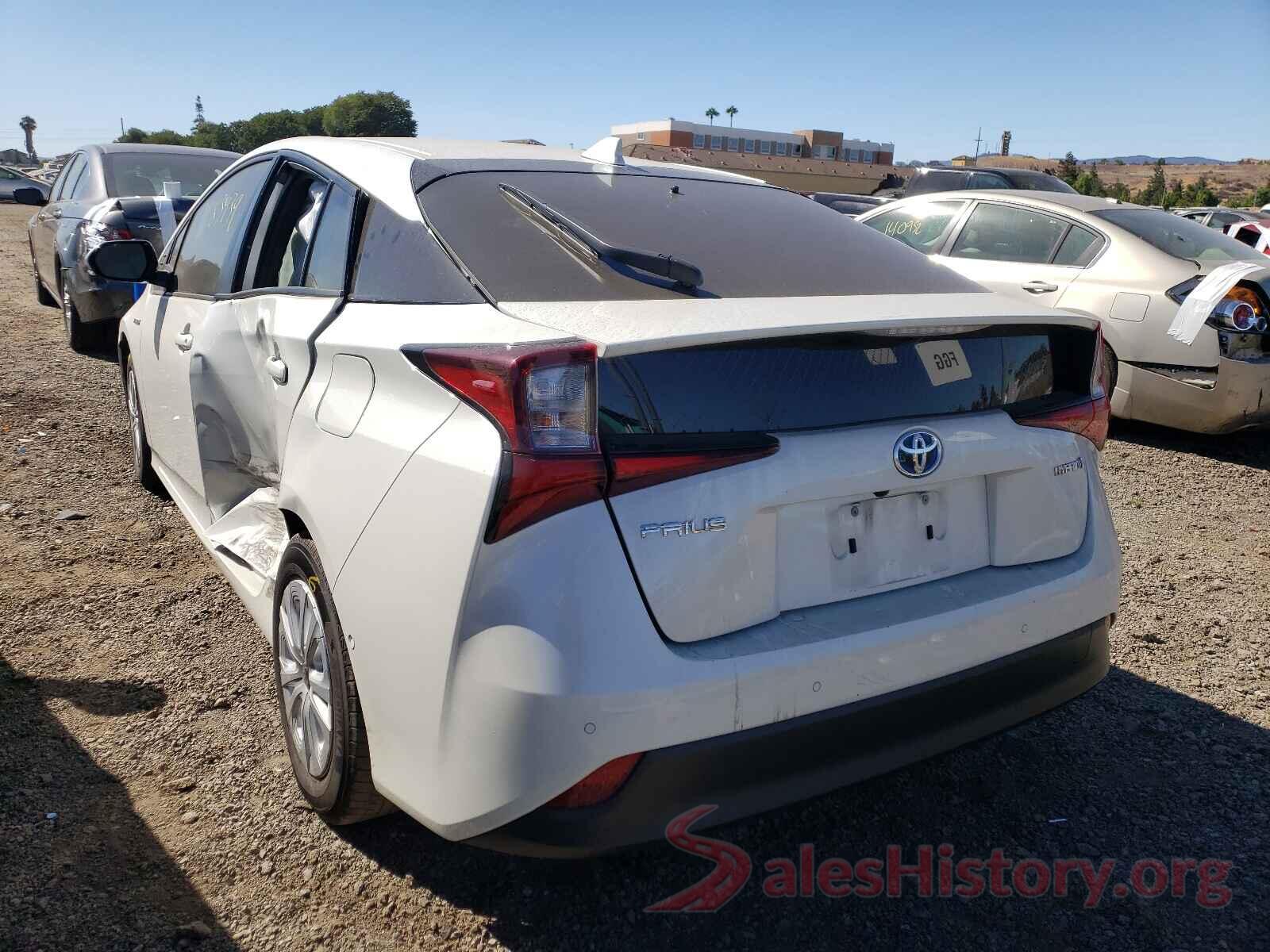 JTDKARFU5K3082555 2019 TOYOTA PRIUS