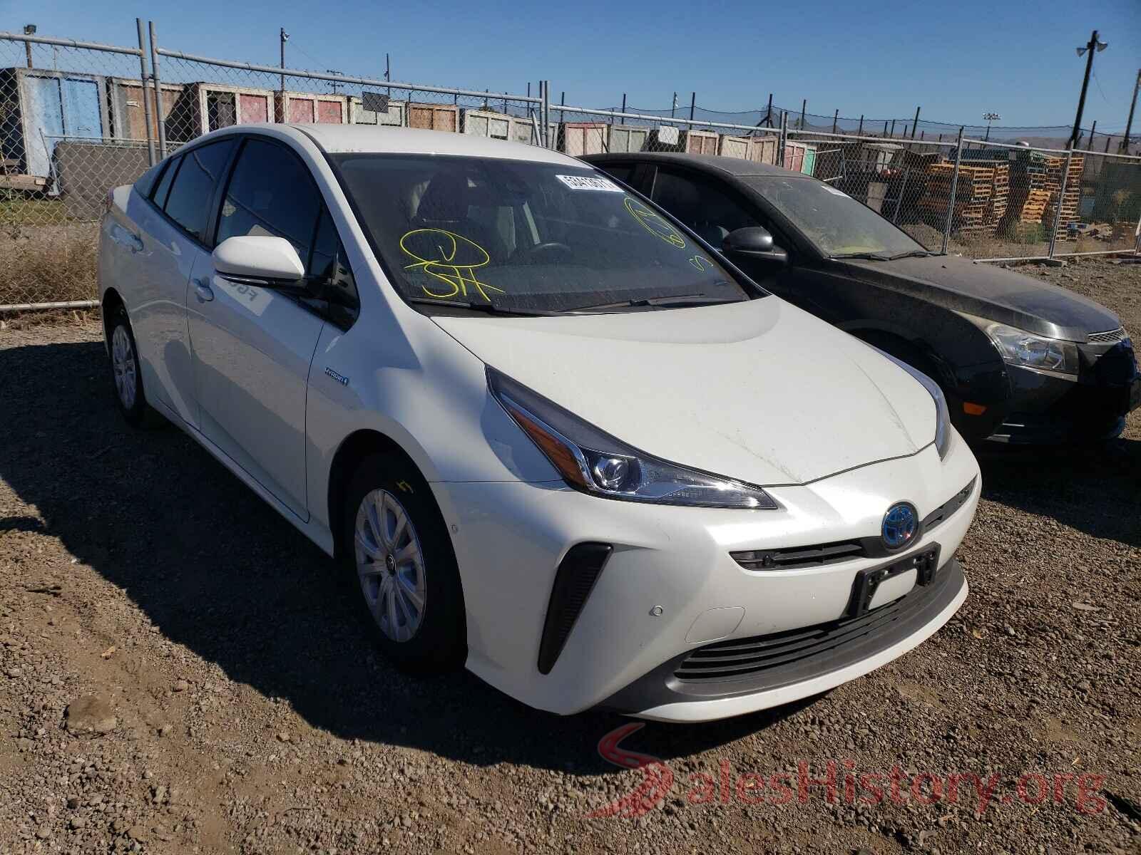 JTDKARFU5K3082555 2019 TOYOTA PRIUS