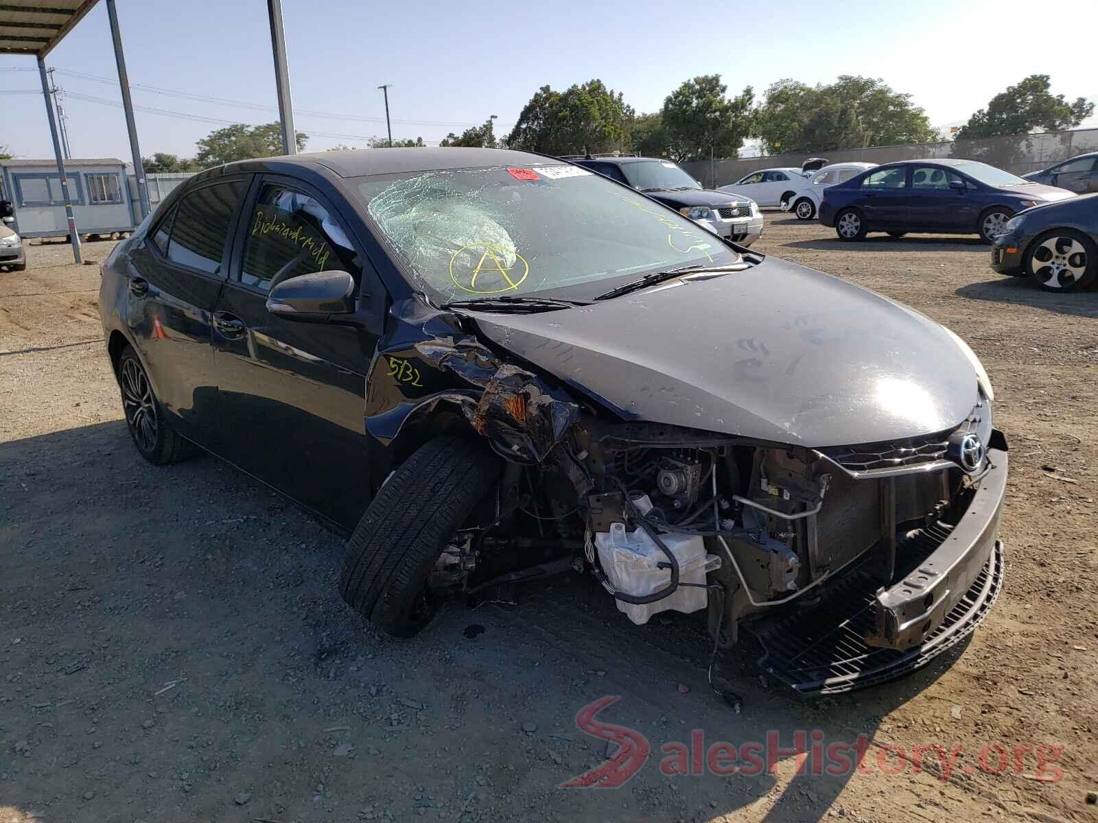 5YFBURHE7GP485612 2016 TOYOTA COROLLA