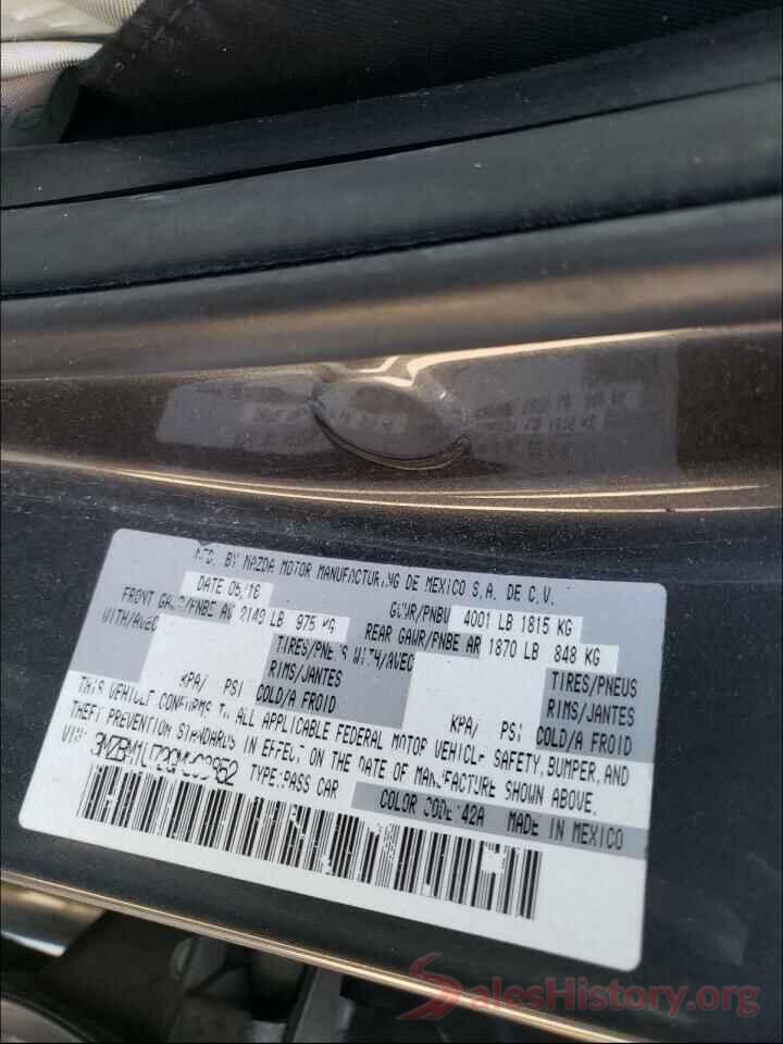 3MZBM1U72GM308852 2016 MAZDA 3