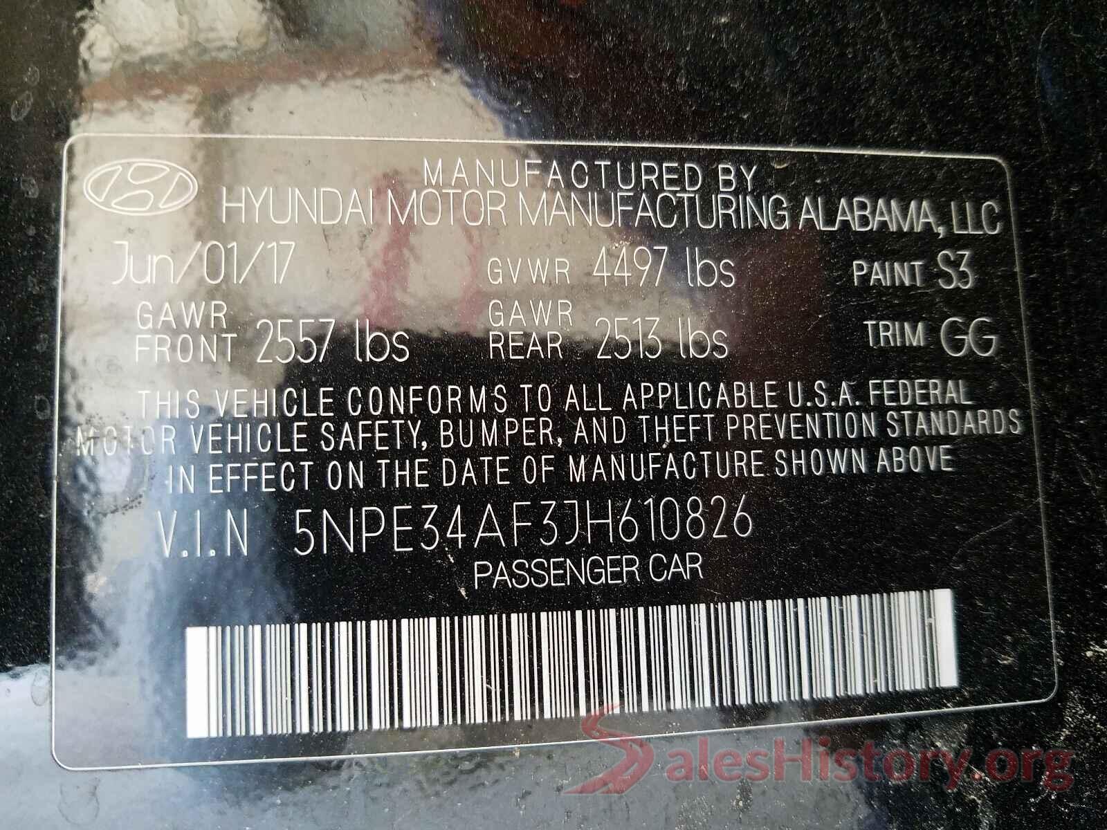 5NPE34AF3JH610826 2018 HYUNDAI SONATA