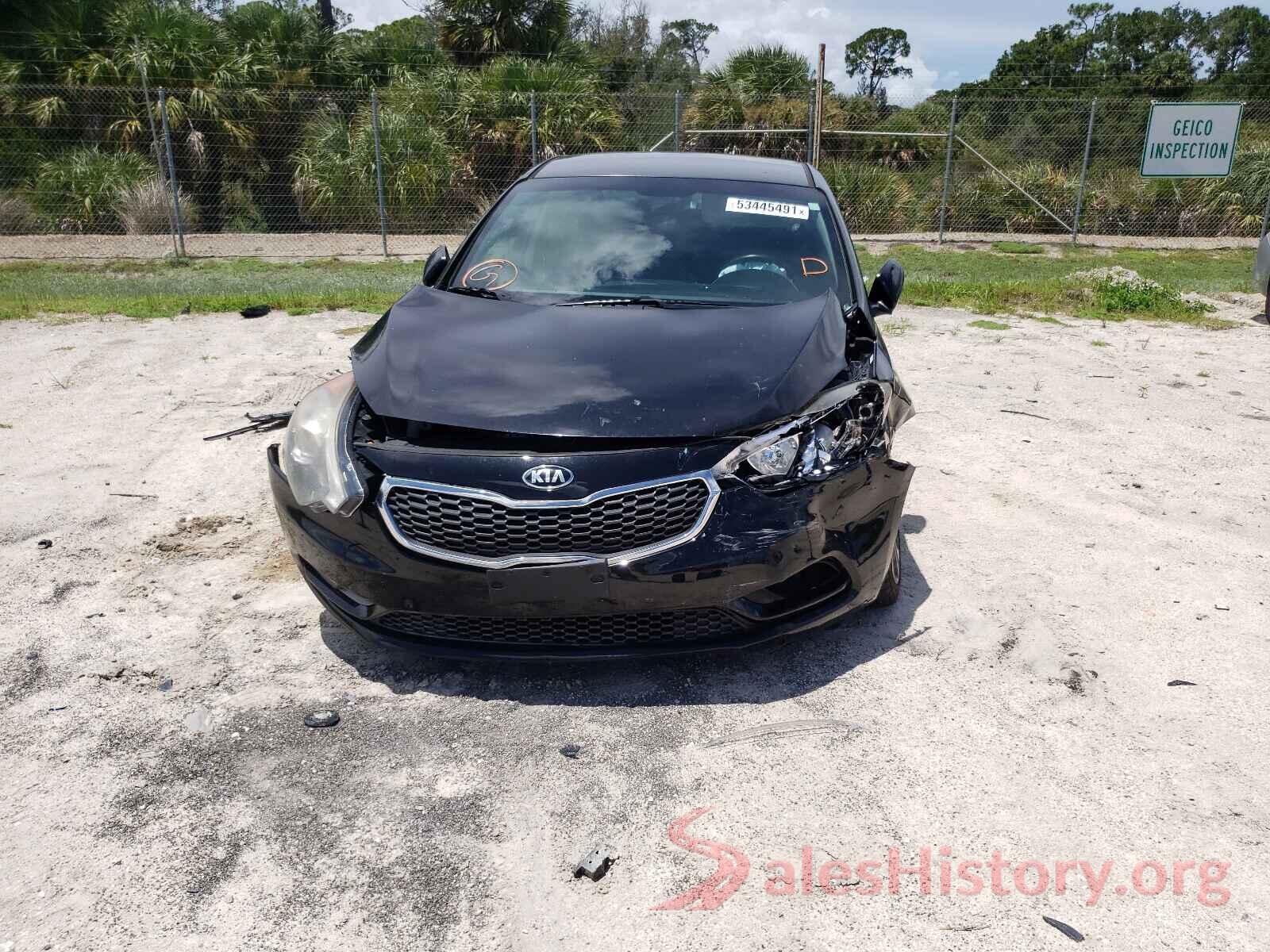 KNAFX4A83G5444971 2016 KIA FORTE