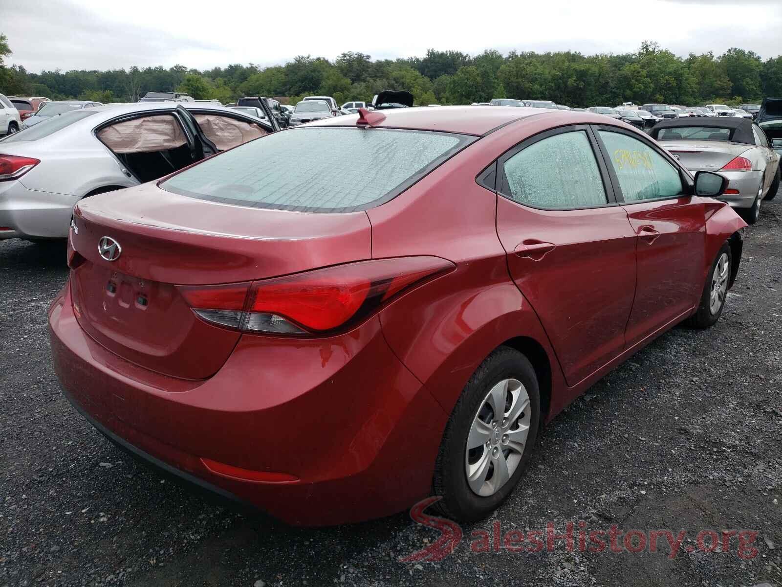 5NPDH4AE5GH686206 2016 HYUNDAI ELANTRA