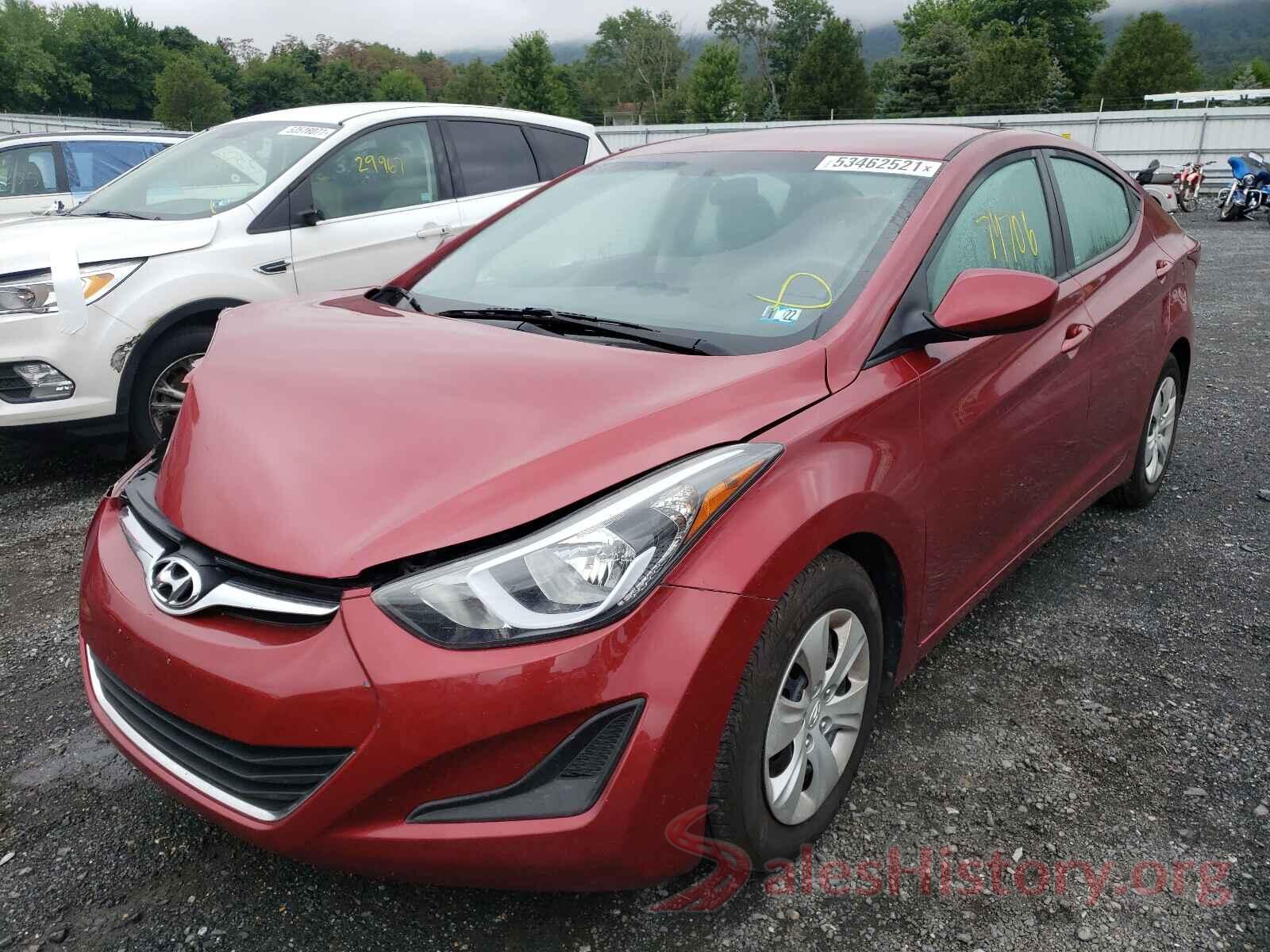 5NPDH4AE5GH686206 2016 HYUNDAI ELANTRA