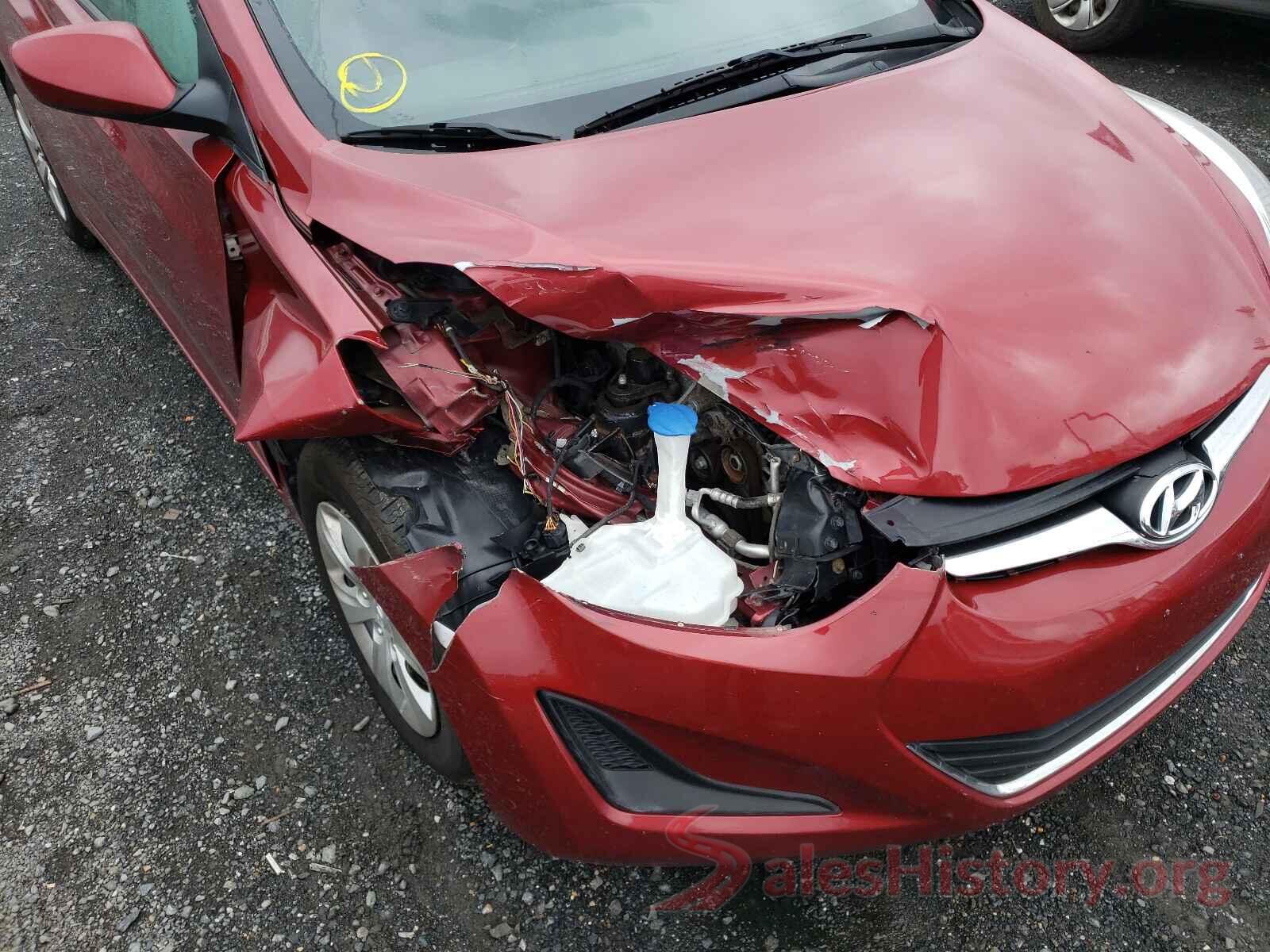 5NPDH4AE5GH686206 2016 HYUNDAI ELANTRA