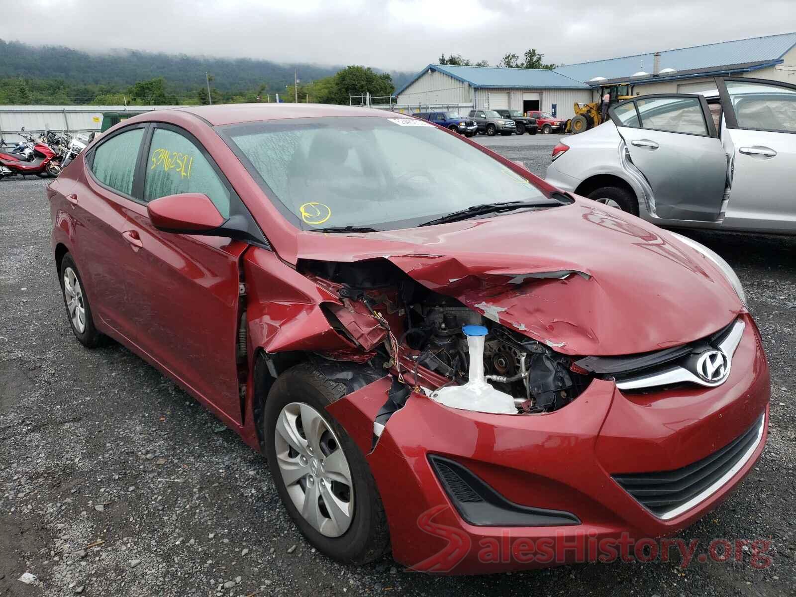 5NPDH4AE5GH686206 2016 HYUNDAI ELANTRA