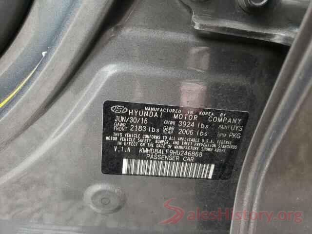 KMHD84LF9HU246868 2017 HYUNDAI ELANTRA