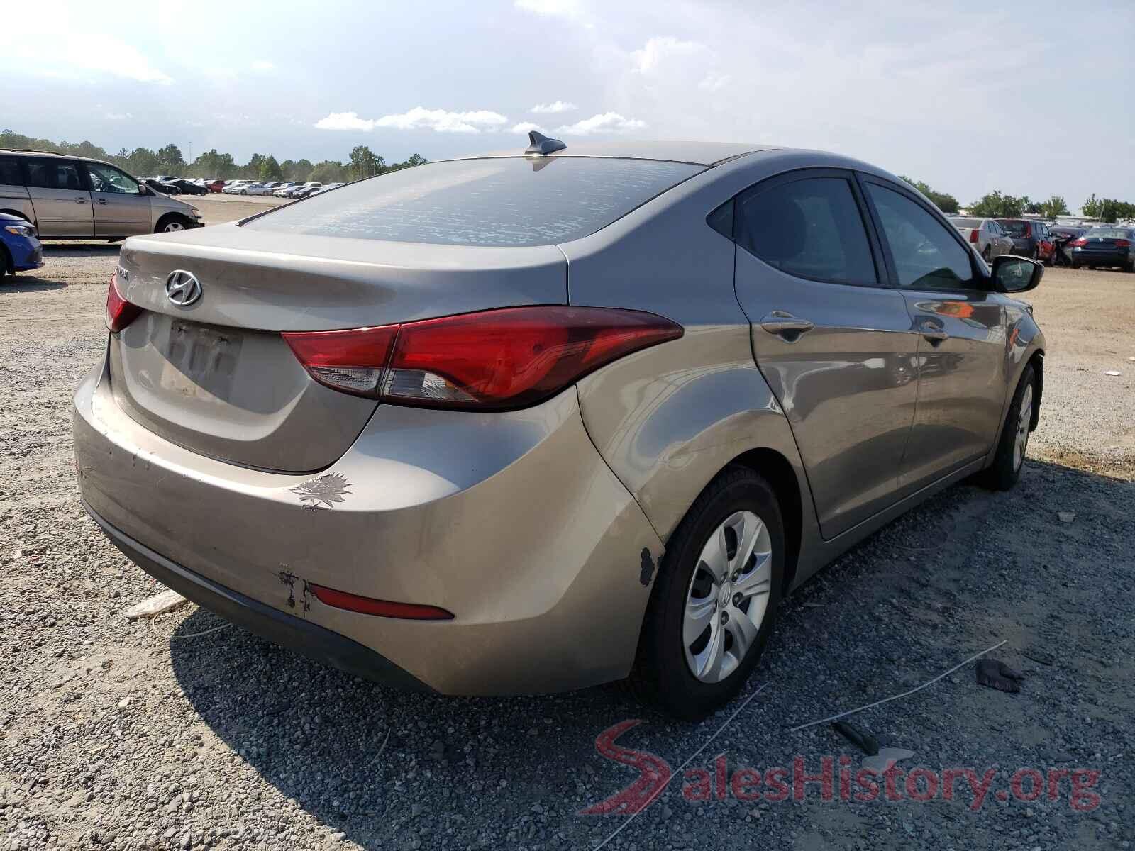 5NPDH4AE9GH754586 2016 HYUNDAI ELANTRA