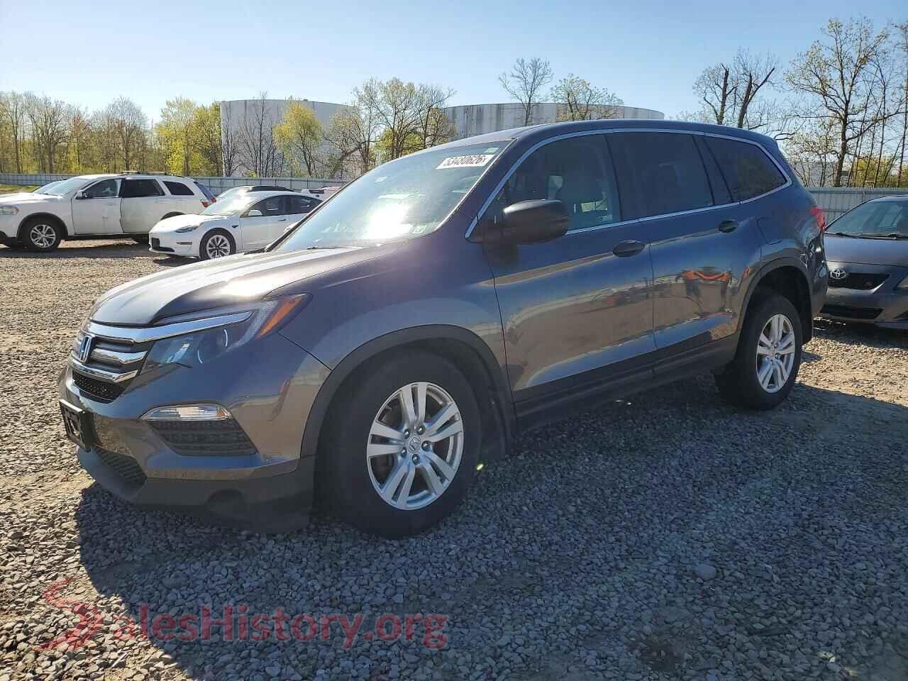 2018 HONDA PILOT VIN 5FNYF6H14JB029652, auction photo