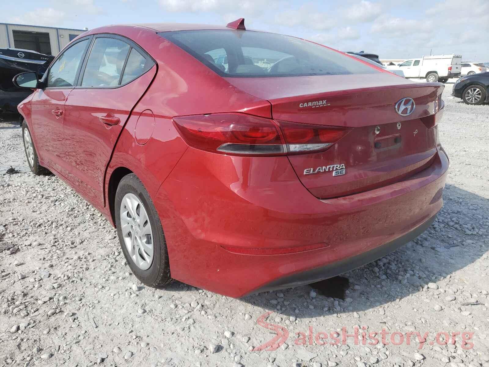 5NPD74LF1HH037335 2017 HYUNDAI ELANTRA