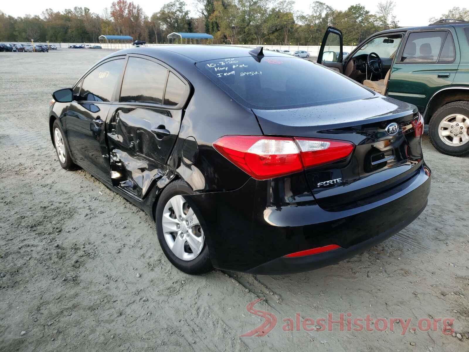 KNAFK4A6XG5616233 2016 KIA FORTE