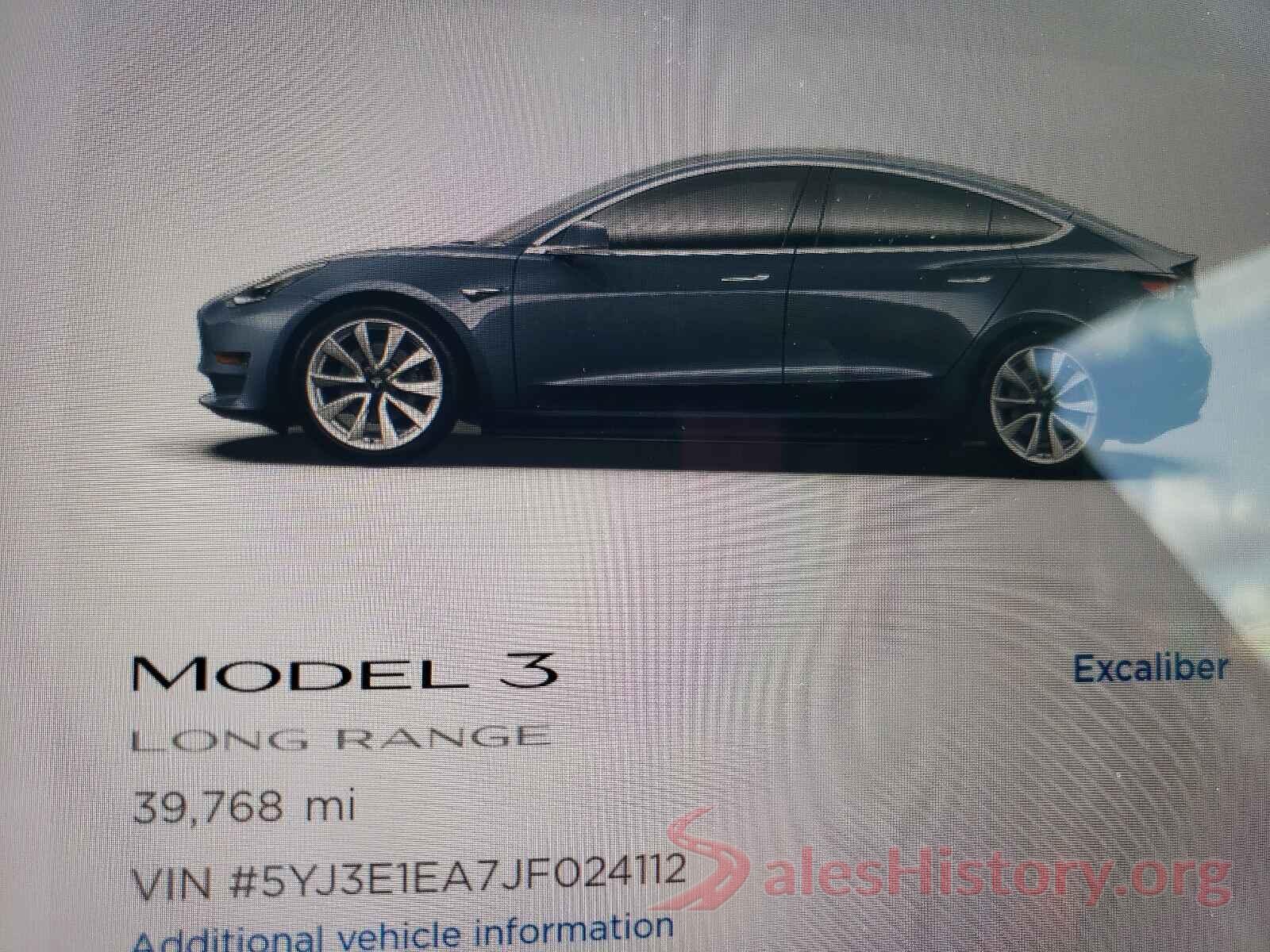 5YJ3E1EA7JF024112 2018 TESLA MODEL 3