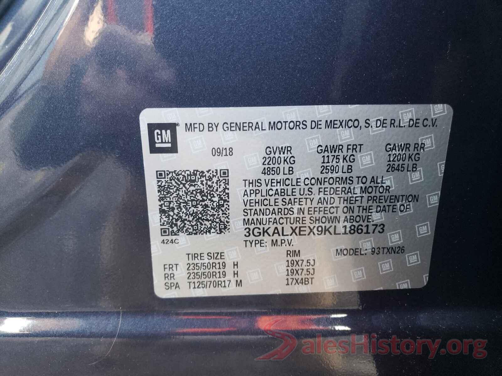 3GKALXEX9KL186173 2019 GMC TERRAIN