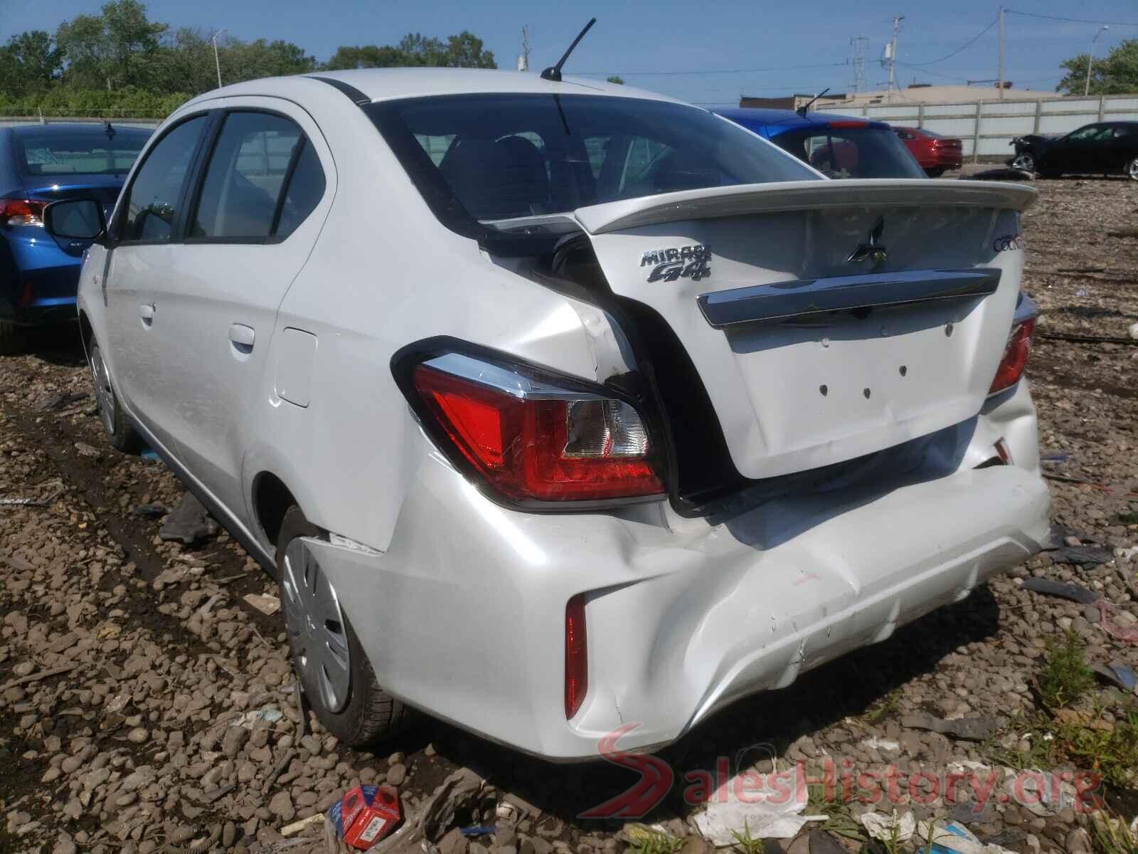 ML32FUFJ8MHF01939 2021 MITSUBISHI MIRAGE