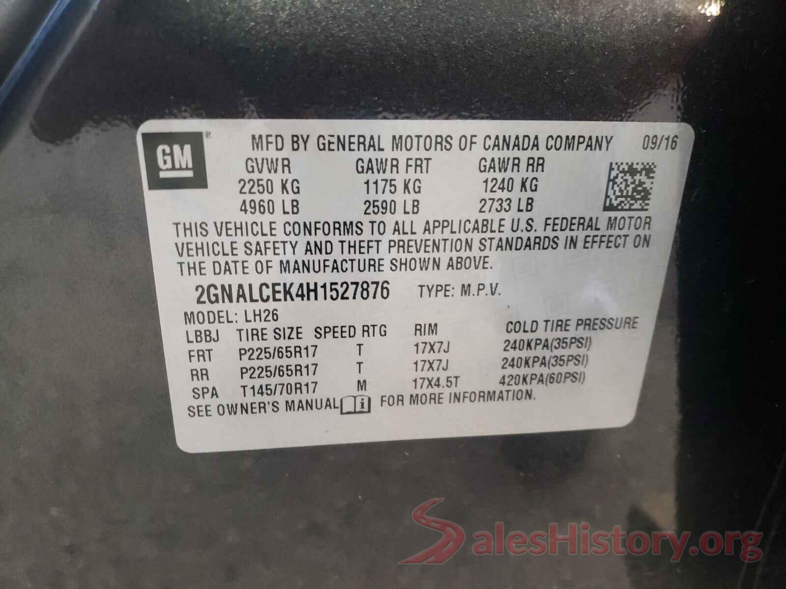 2GNALCEK4H1527876 2017 CHEVROLET EQUINOX