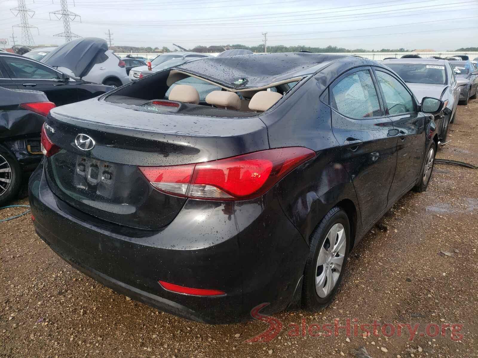 5NPDH4AE3GH784778 2016 HYUNDAI ELANTRA